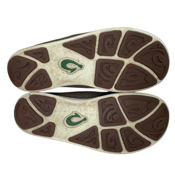 Olukai Nohea Mesh Shoes Men’s 9 Brown Round Toe Slip-On Sneakers 10188-13AP - Picture 5 of 7